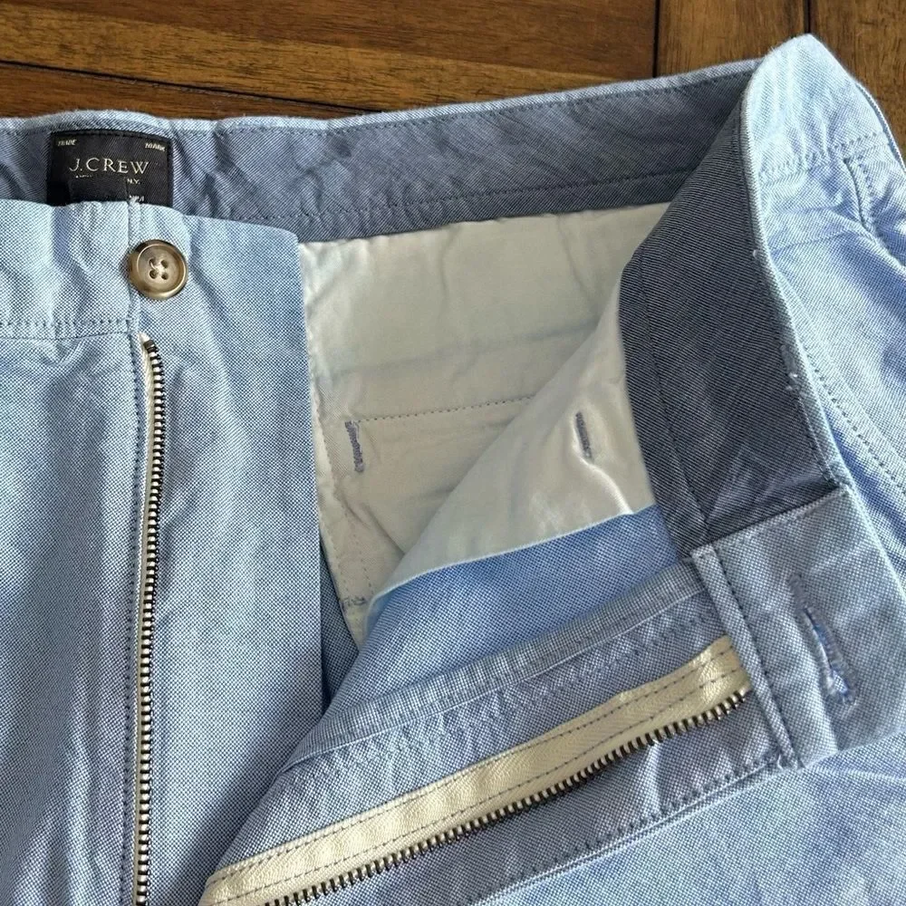 J. Crew Men’s Chino Light Blue Cotton Shorts Size 35